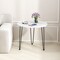 Round Coffee Table with Thickened Tabletop and Metal Tripod Legs